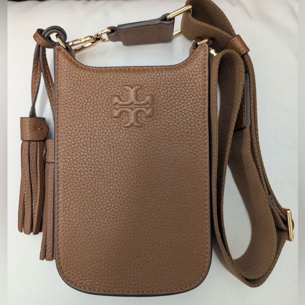 Tory Burch Thea Crossbody Phone Holder and Wallet in Tiramisu